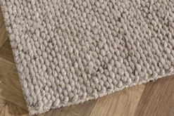 Design Teppich WOOL 240x160cm silbergrau aus Wolle