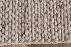 Design Teppich WOOL 240x160cm silbergrau aus Wolle