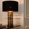 Design Tischlampe ABSTRACT LEAF kupfer antik Metall Marmorfuß handmade
