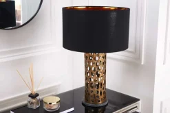 Design Tischlampe ABSTRACT LEAF kupfer antik Metall Marmorfuß handmade