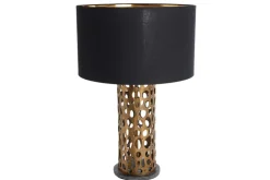 Design Tischlampe ABSTRACT LEAF kupfer antik Metall Marmorfuß handmade