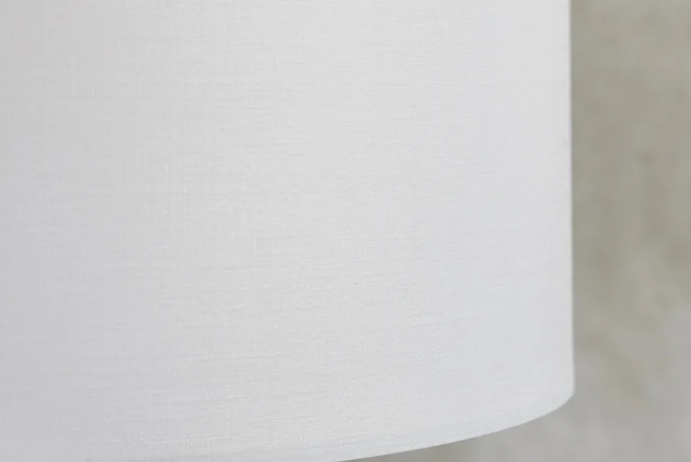 Design Tischlampe EUPHORIA 60cm natur weiß rund Massivholz handgearbeitet