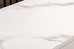 Design TV-Board SAVOY 150cm kaschmir weiß Marmor Keramik mit Stauraum und 3D-Front