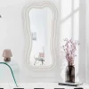 Design Wandspiegel ALICE II 100cm weiß
