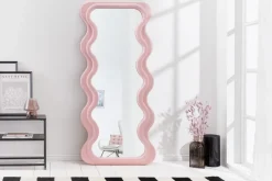 Design Wandspiegel CURVY 160cm rosa