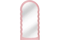 Design Wandspiegel WAVE 160cm rosa