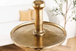 Design XXL Etagere ABSTRACT 150cm gold Metall mit fünf Etagen handmade