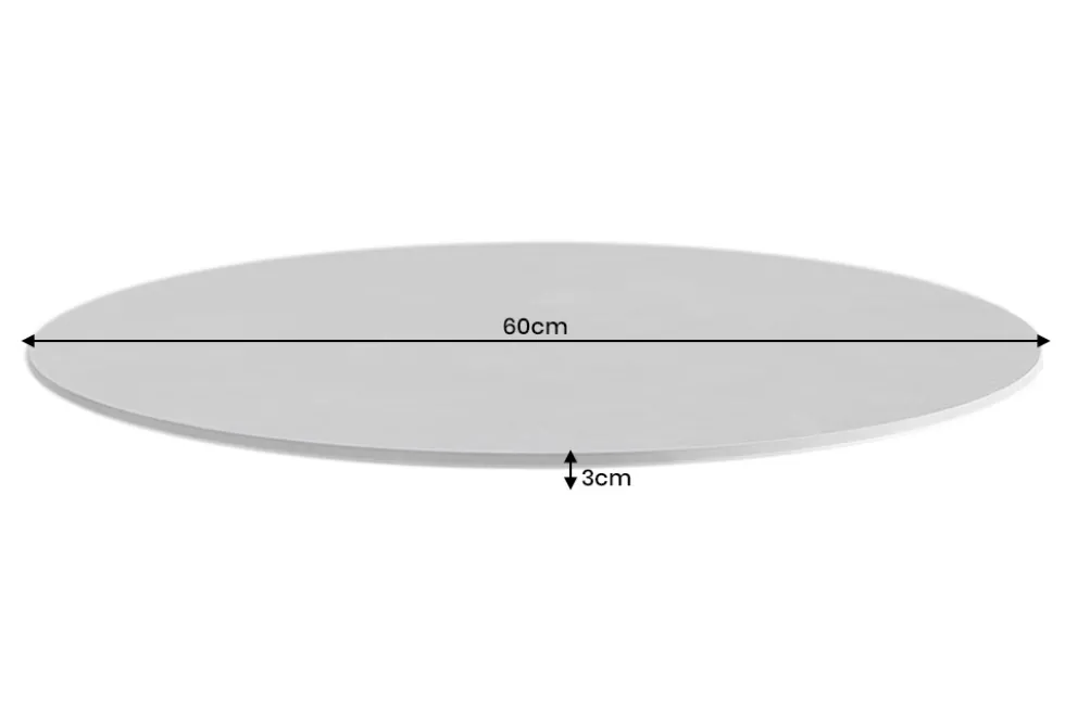 Drehbare Servierplatte SIGNATURE 60cm grau Keramik rund