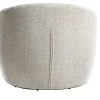 Drehbarer Design Sessel ALPINE beige Chenille Cremona 360° mit Armlehnen