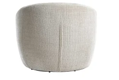 Drehbarer Design Sessel ALPINE beige Chenille Cremona 360° mit Armlehnen
