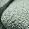 Drehbarer Design Sessel ALPINE salbei Bouclé 360° mit Armlehnen