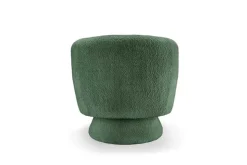 Drehbarer Design Sessel BOSSA NOVA 80cm moosgrün Bouclé