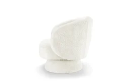 Drehbarer Design Sessel BOSSA NOVA beige Bouclé