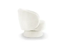 Drehbarer Design Sessel BOSSA NOVA beige Bouclé