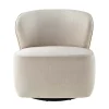 Drehbarer Design Sessel GATSBY beige Samt 360°