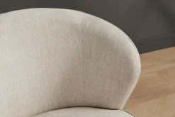 Drehbarer Design Sessel GATSBY beige Samt 360°