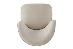 Drehbarer Design Sessel GATSBY beige Samt 360°