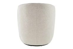 Drehbarer Design Sessel GATSBY beige Bouclé Tweed Soft 360°