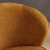 Drehbarer Design Sessel GATSBY senfgelb Samt 360°