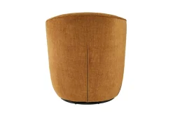 Drehbarer Design Sessel GATSBY senfgelb Samt 360°