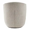 Drehbarer Design Sessel GATSBY taupe Bouclé Tweed Soft 360°