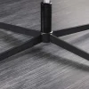 Drehbarer Design Sessel PAPILLON petrol Samt 360° schwarz Metall höhenverstellbar