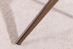 Drehbarer Design Stuhl CONCORD rost braun Samt Taschenfederkern Metallgestell braun