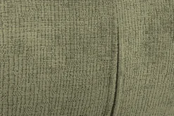 Drehbarer Retro Stuhl UNIQUE grün Chenille schwarze Metallbeine mit Armlehne