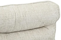 Drehbarer Sessel CLOUD champagner beige Chenille schwarz Metall