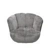 Drehbarer Sessel DIAMOND silbergrau Chenille Cremona 360°