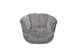Drehbarer Sessel DIAMOND silbergrau Chenille Cremona 360°