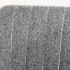 Drehbarer Sessel LOUNGER grau Strukturstoff Metallgestell schwarz
