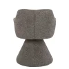 Drehbarer Stuhl AMBIENTO braun Strukturstoff 180° mit Auto-Return Polsterstuhl