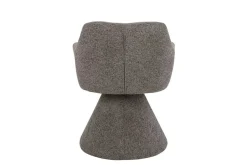 Drehbarer Stuhl AMBIENTO braun Strukturstoff 180° mit Auto-Return Polsterstuhl