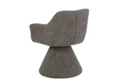 Drehbarer Stuhl AMBIENTO braun Strukturstoff 180° mit Auto-Return Polsterstuhl