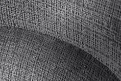 Drehbarer Stuhl ASGARD grau Chenille Cremona mit Taschenfederkern und Armlehne