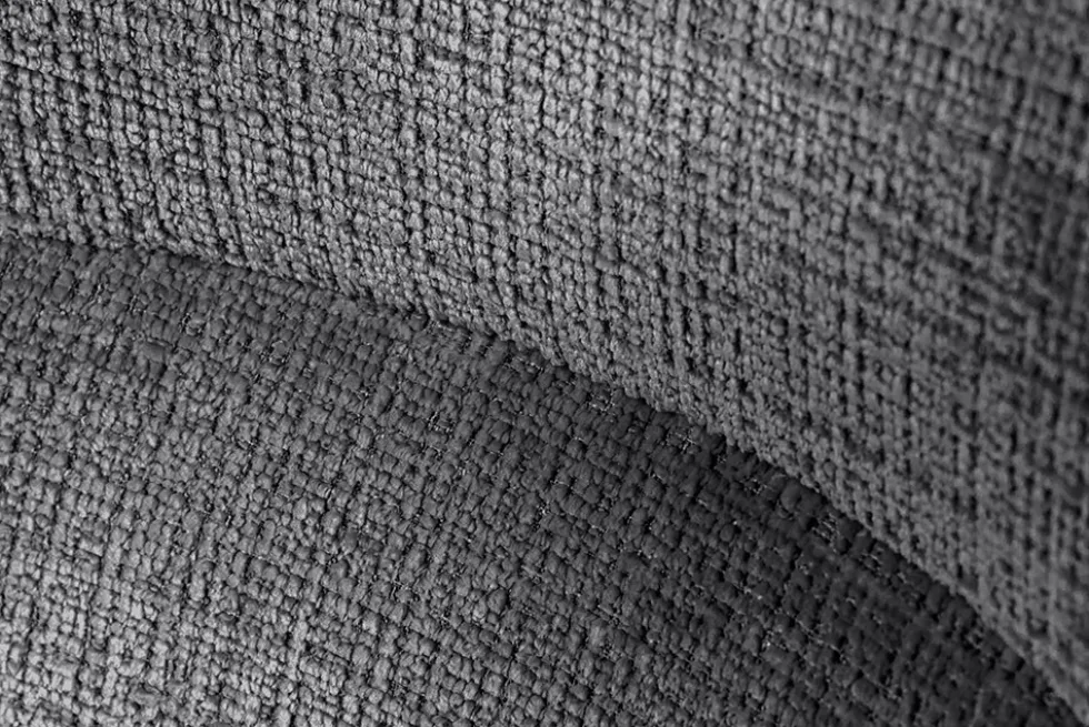 Drehbarer Stuhl ASGARD grau Chenille Cremona mit Taschenfederkern und Armlehne