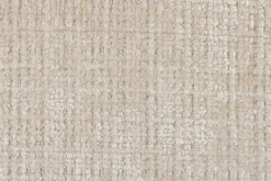 Drehbarer Stuhl BIG GEORGE champagner Chenille Cremona natur Buchenholz mit Armlehnen