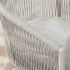 Drehbarer Stuhl ROPE greige Aluminium Gartensessel inkl. Kissen In- und Outdoor