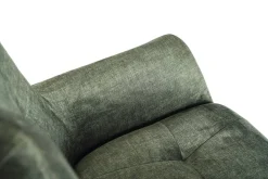 Drehbarer Stuhl SIGNATURE moosgrün Vogue Velours Samt Taschenfederkern schwarz Metall