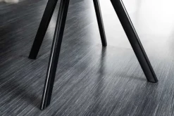 Drehbarer Stuhl THE DUTCH COMFORT grau Samt mit Armlehnen Modern Design