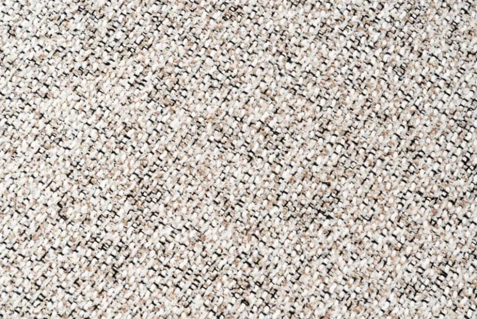 Drehbarer Stuhl WALKÜRE beige Eichenholz mit Taschenfederkern und Armlehne Walnuss