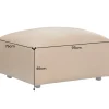 Echtleder Hocker BIG GEORGE 95cm cognac Nosagfederung Taschenfederkern