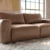 Echtleder Sofa BIG GEORGE 245cm cognac Taschenfederkern 3-Sitzer Couch