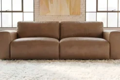 Echtleder Sofa BIG GEORGE 245cm cognac Taschenfederkern 3-Sitzer Couch