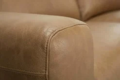 Echtleder Sofa BIG GEORGE 245cm cognac Taschenfederkern 3-Sitzer Couch