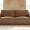 Echtleder Sofa BIG GEORGE 205cm cognac Taschenfederkern 2-Sitzer Couch
