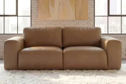 Echtleder Sofa BIG GEORGE 205cm cognac Taschenfederkern 2-Sitzer Couch