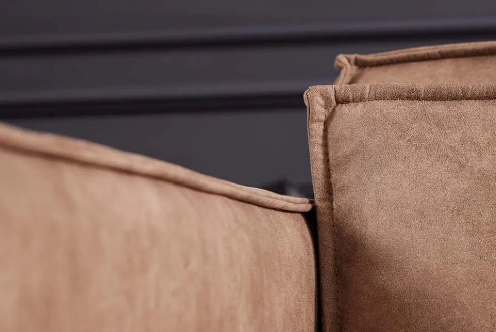 Ecksofa BOSSA NOVA 265cm antik taupe Microfaserstoff 3-Sitzer Couch L-Form