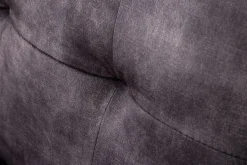 Ecksofa mit Schlaffunktion APARTMENT beidseitig aufbaubar grau Samt inkl. Stauraum